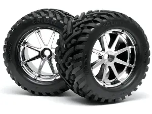 Goliath Tyre 7inch On Blast Whl Chrome With 17mm Hex