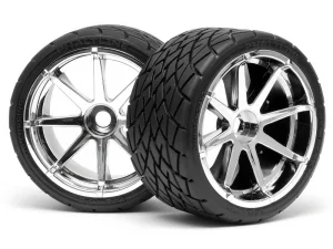 Phaltline Tyre 7inch On Blast Wheel Chrome With 17mm Hex