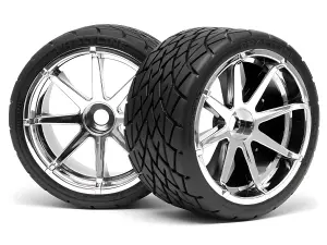Phaltline Tyre 7inch On Blast Wheel Chrome With 17mm Hex