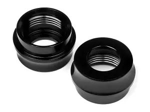Big Bore Shock Bottom Cap Black D8 (2Pcs)