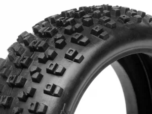 HB Proto 1:8 Buggy Tire (Red Soft CMPD) (Replaces HPI-67745)