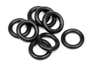 O Ring 6x9.5x1.9mm (8Pcs) (Black)