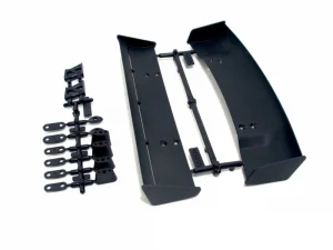 Moulded Wing Set & Mounts Black (2 Types Included)