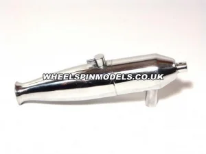 Aluminium Tuned Pipe - Smooth - Polished - Fits HPI Savage