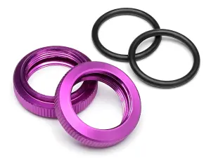Shock Adjuster Nut 20mm Baja (Purple/2Pcs)