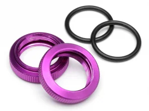Shock Adjuster Nut 20mm Baja (Purple/2Pcs)