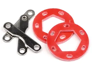 Dual Fiberglass Brake Disk Plate Set - Use With HP86322