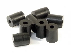 Rubber Tube 3x8x10mm (Black/8Pcs)(Bump Stop)