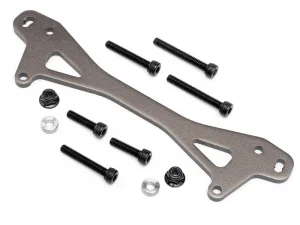 Rear Shock Mount Plate A - Gun Metal - Baja 5B SS