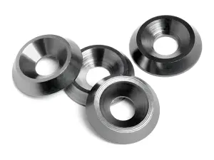 Cone Washer 3x9x2mm Gunmetal 4pcs E10