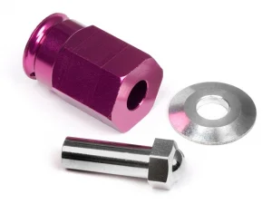 Aluminium Wide Hex Hub 24mm Purple Wheely King/ Mt2 ETC.