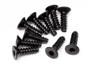 TP. Flat Head Screw M3x10mm (Hex Socket/10Pcs)