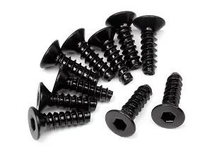 TP. Flat Head Screw M3x10mm (Hex Socket/10Pcs)
