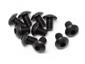 HPI Button Head Screw M4X6mm (Hex Socket/10Pcs)