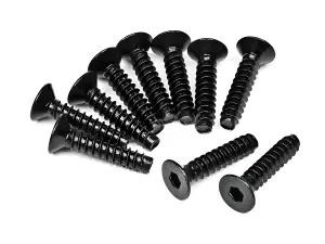 TP. Flat Head Screw M4X18mm (Hex Socket/10Pcs)