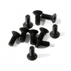 Countersunk Flat Head Screw M3x8mm (6pcs) 2mm Hex Socket