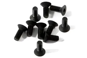 Countersunk Flat Head Screw M3x8mm (6pcs) 2mm Hex Socket