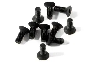 Countersunk Flat Head Screw M3x8mm (6pcs) 2mm Hex Socket