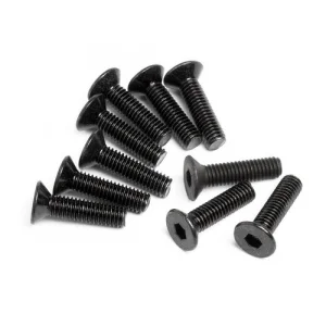 Countersunk Flat Head Screw M3x12mm (6pcs) 2mm Hex Socket