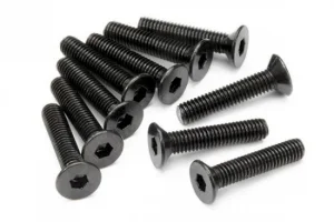 Countersunk Flat Head Screw M3x15mm (6pcs) 2mm Hex Socket