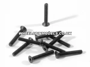 Countersunk Flat Head Screw M3x20mm (6pcs) 2mm Hex Socket