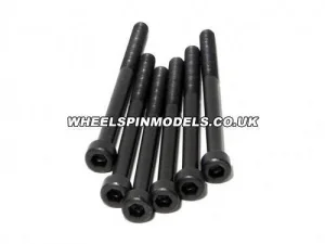 Cap Head Screw M3x42 Black (6pcs) Hex Socket