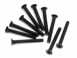 Flat Head Screw M3X26mm (10Pcs)