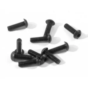 Button Head Screw M3x10mm (2mm Hex Socket/6Pcs)