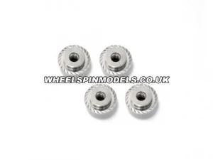 Flanged Lock Nut M5x8mm Silver For 17mm Hex Savage Wheels (Counter Clockwise Thread)