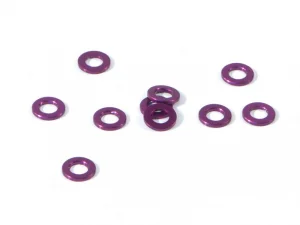 Aluminium Washer 3x6x.75mm (Purple/10Pcs)