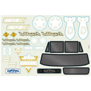 Hobbytech CRX RTR stickers sheet