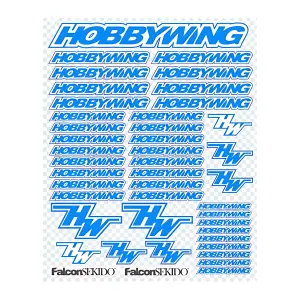 Hobbywing Blue/White Decal Sheet