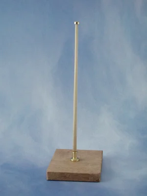 Profiled Flagstaff Complete (Brass And Wood)(2)
