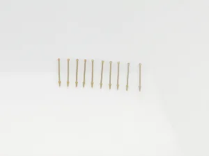 1 Hole Stanchion - Brass 25mm (10)