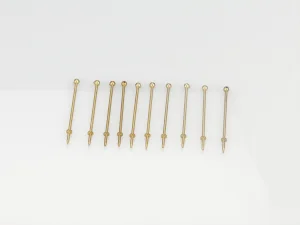 1 Hole Stanchion - Brass 35mm (10)