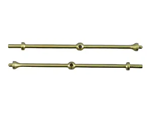 1 Hole Capping Stanchion - Brass 35mm (10)