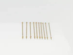 1 Hole Stanchion - Brass 40mm (10)