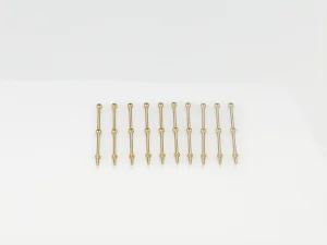 2 Hole Stanchion - Brass 30mm (10)