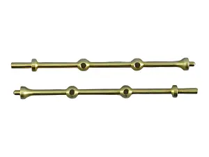 2 Hole Capping Stanchion - Brass 30mm (10)