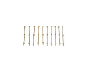 2 Hole Stanchion - Brass 35mm (10)