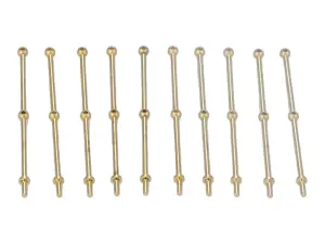 2 Hole Stanchion - Brass 40mm (10)