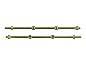 2 Hole Capping Stanchion - Brass 40mm (10)