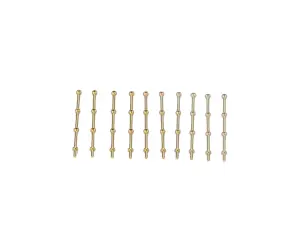 3 Hole Stanchion - Brass 25mm (10)