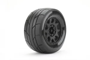 Jetko Extreme Slick Super Sonic MT Belted Tyres on 3.8 Black 17mm Hex Wheels (2)