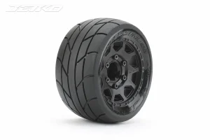 Jetko EX Super Sonic ST Tyres Mounted on Black 2.8 Wheels (2)