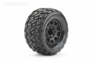 Jetko EX Rockform MT Tyres Mounted on Black 2.8 Wheels (2)