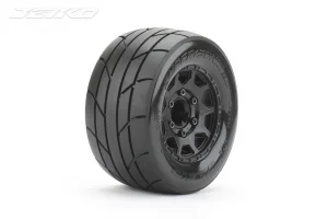 Jetko MT Extreme Super Sonic Tyres on Black 12/14/17mm Hex 2.8 Rims (2)