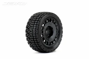 Jetko Extreme 1:10 Avantgarde Rally Tyres On Black 12mm Hex Wheels (4)
