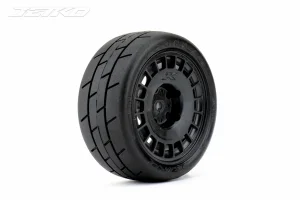 Jetko EX Formula 1:10 Slicks Tyre Black Wheel 12mm Hex (4)