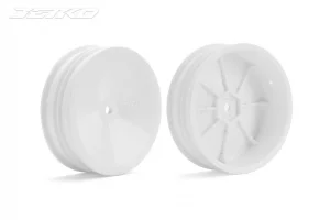 Jetko 1:10 Buggy Wheels - White - 2WD Slim Front (2)